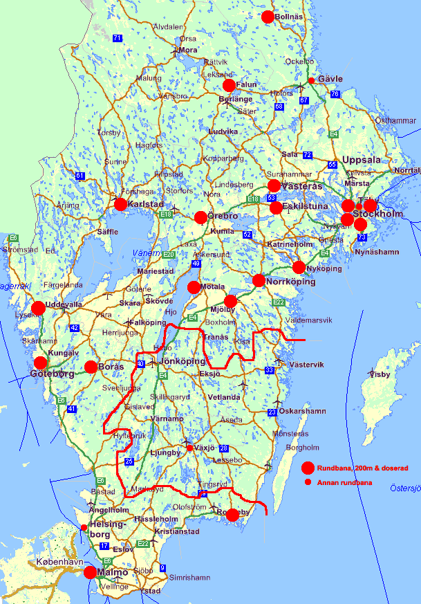 Polcirkeln Sverigekarta | Sverigekarta