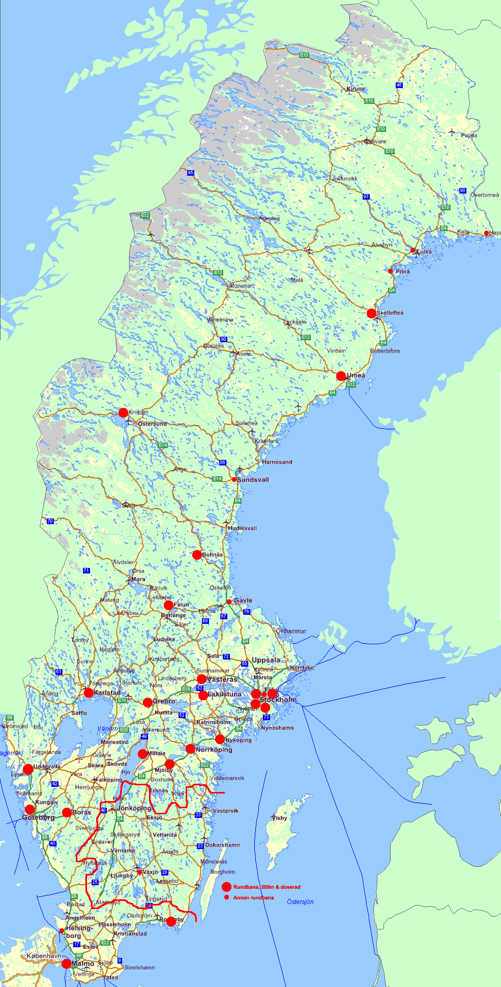 Sverige Karta